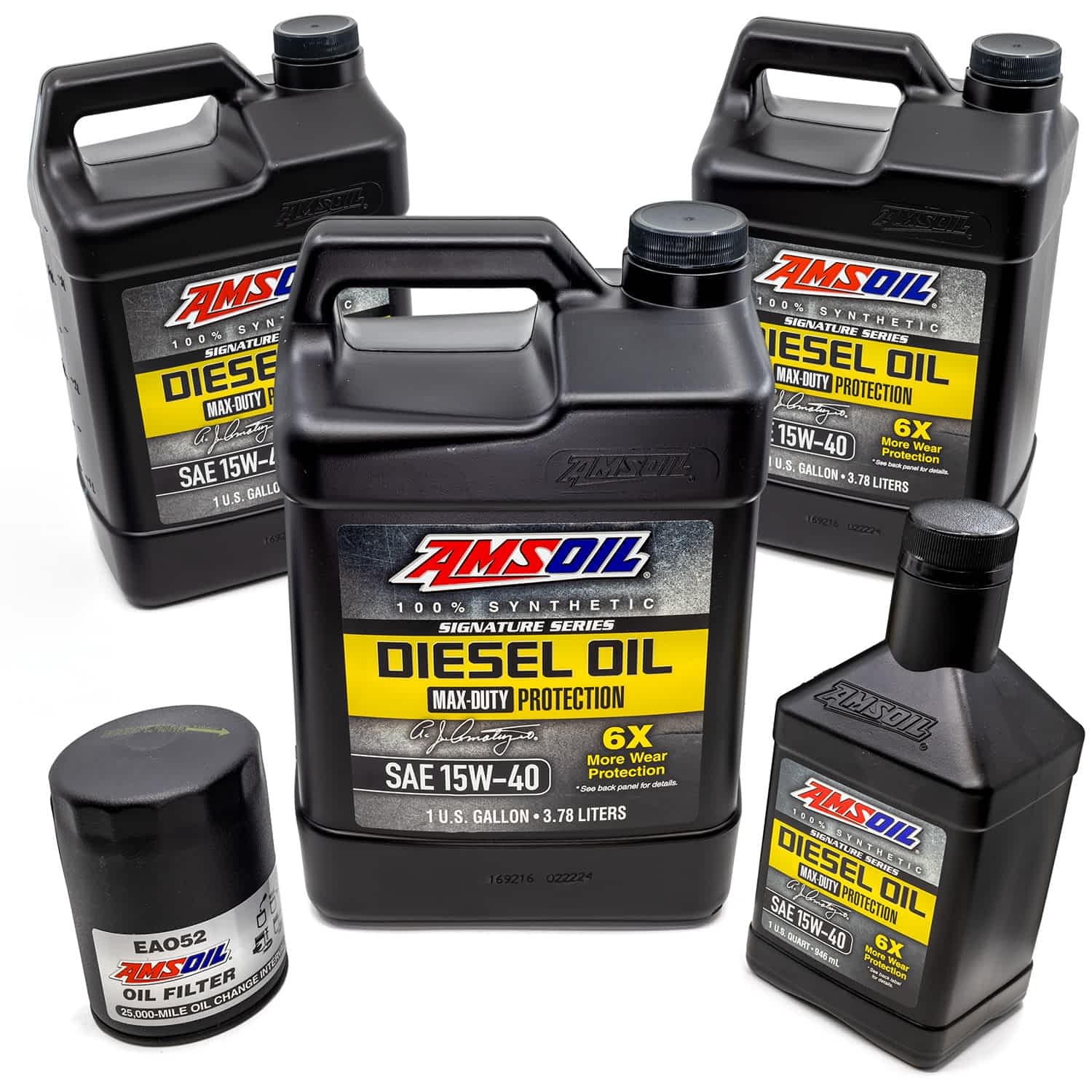 AMSOIL 13qt 15W-40 Oil Kit with Filter
